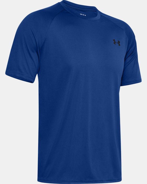Men's UA Velocity Short Sleeve, Blue, pdpMainDesktop image number 4